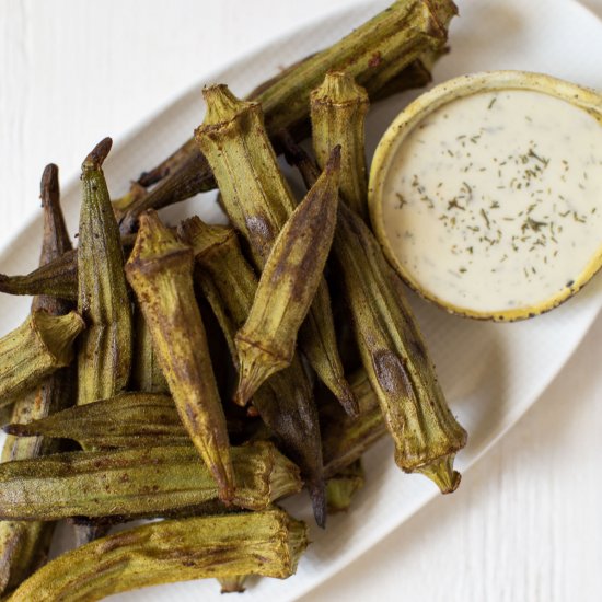 Air Fryer Fried Okra