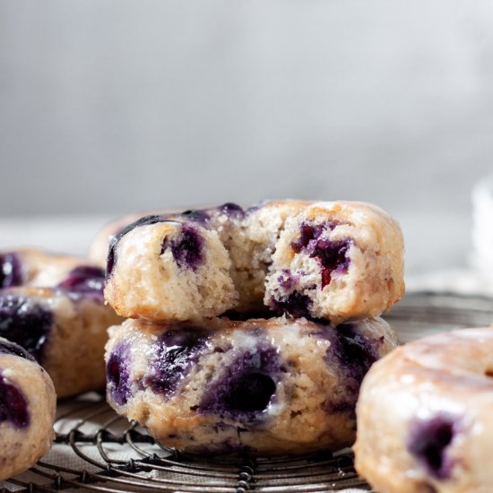 Blueberry Baked Donuts