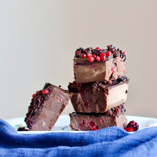 Chocolate Walnut Fudge (Vegan, Raw)