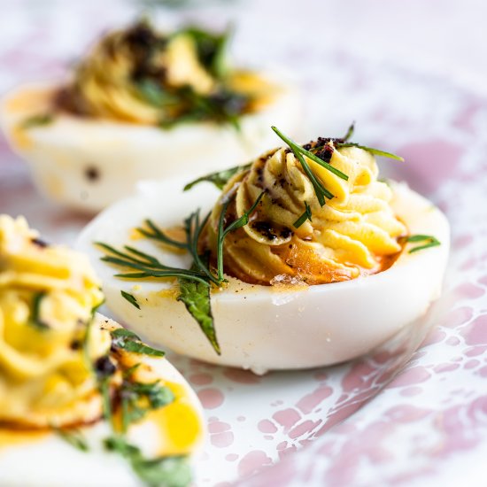 Turkish Deviled Eggs