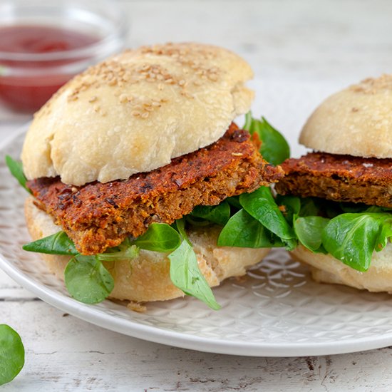 Lentil veggie burgers