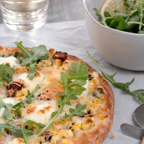 Sweet Corn and Bacon Pizza