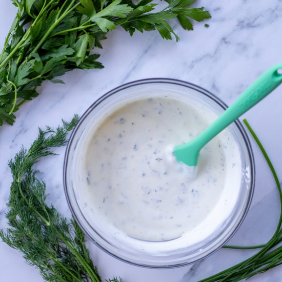 Homemade Healthy Ranch Dressing