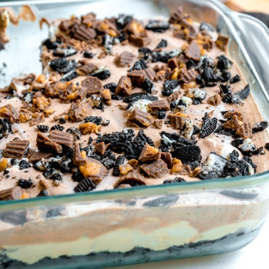 Chocolate Peanut Butter Lasagna