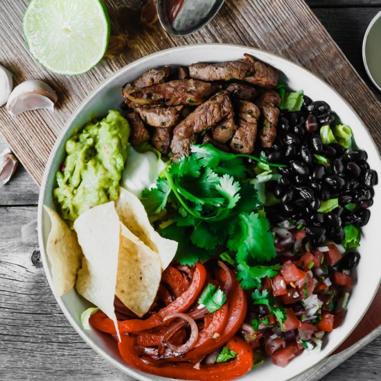 Steak Burrito Bowl Salad