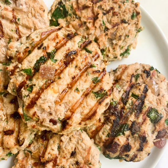 Feta Turkey Burgers