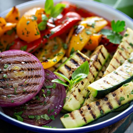 Balsamic Vinaigrette Grilled Vegetables