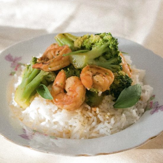 Shrimp and Broccoli Stir Fry