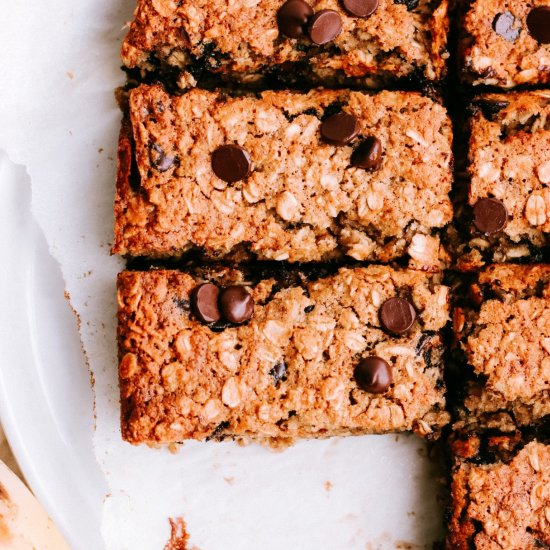 Healthy Banana Bread Granola Bars