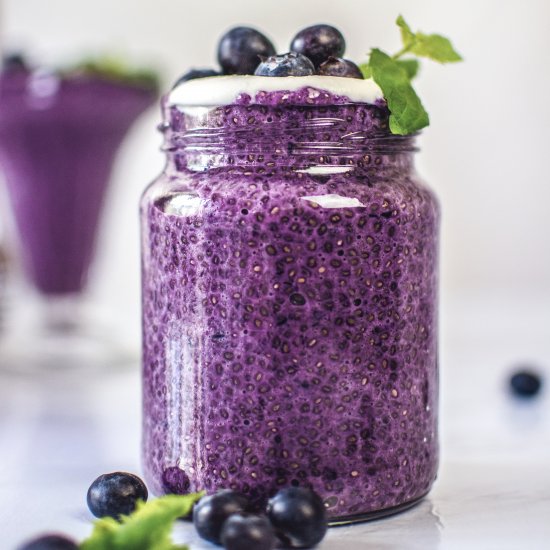 Blueberry Chia Seed Pudding