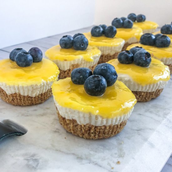 No Bake Lemon Cheesecakes