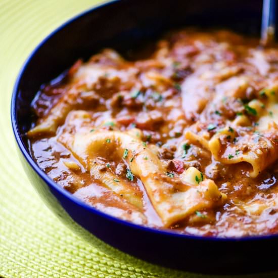 Truffled Lasagna Soup