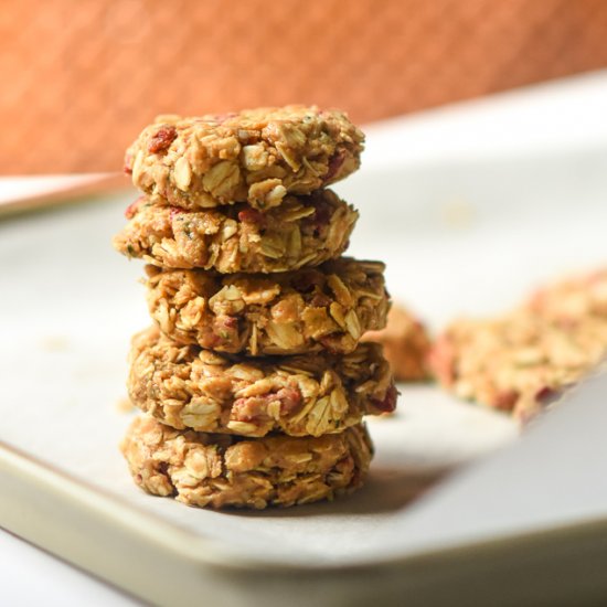 Simple PB Oat Breakfast Cookies