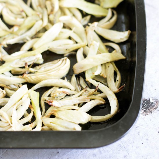 Roasted fennel with lemon