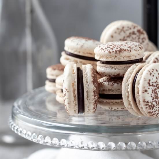 Chocolate Ganache French Macarons