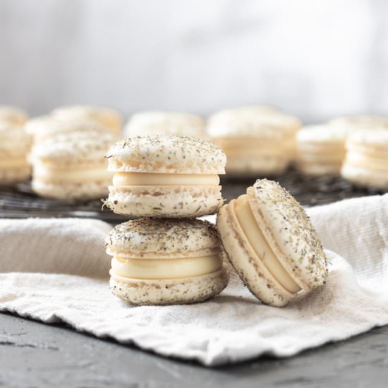 Lemon Lavender French Macarons