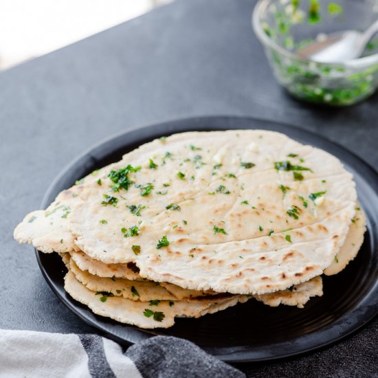 Quick Cassava Flour Flatbread