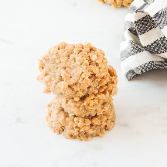 No Bake Peanut Butter Cookies