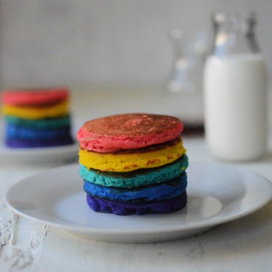 Rainbow Pancakes