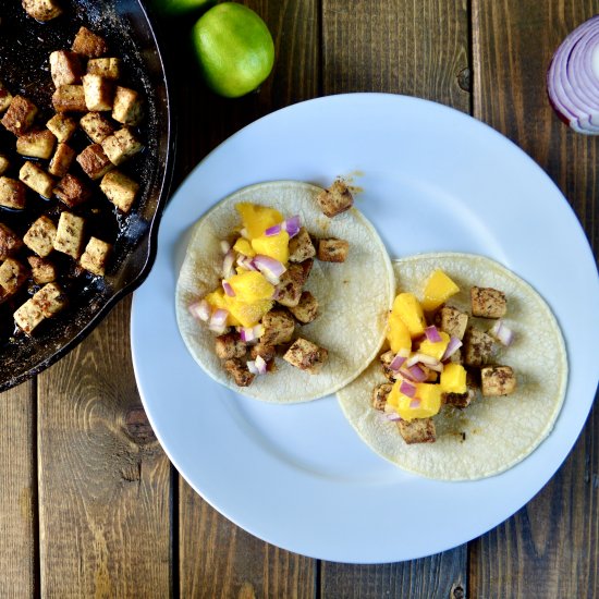 Jamaican Jerk Tofu Tacos