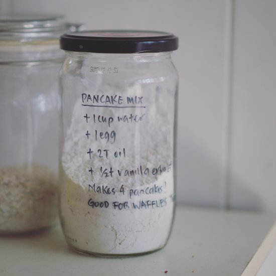 DIY Oat Flour Pancake Mix