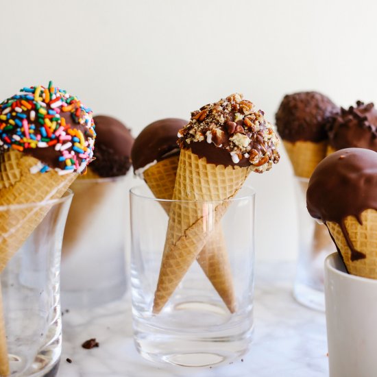 Homemade Ice Cream Drumsticks