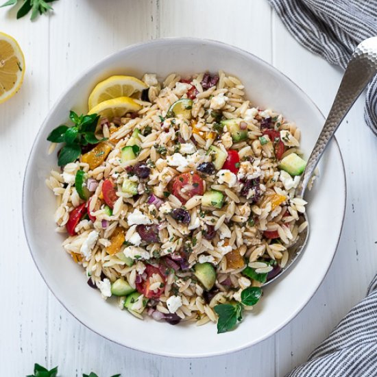 Greek Orzo Pasta Salad