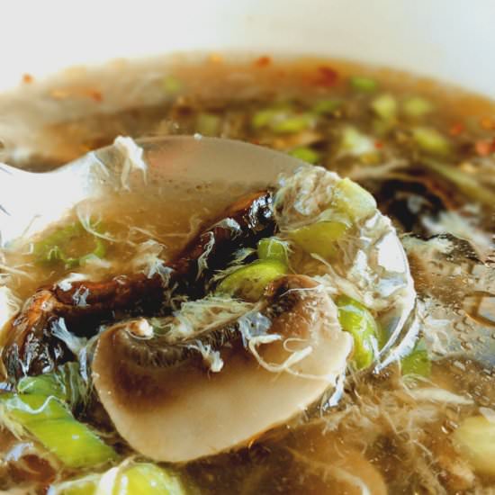 Mushroom Egg Drop Soup