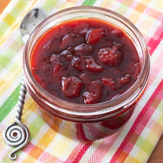 Skillet Strawberry Peach Pepper Jam