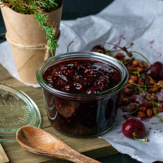 Sweet Savory Cherry Chutney