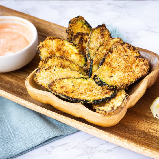 Air Fryer Parmesan Zucchini Chips