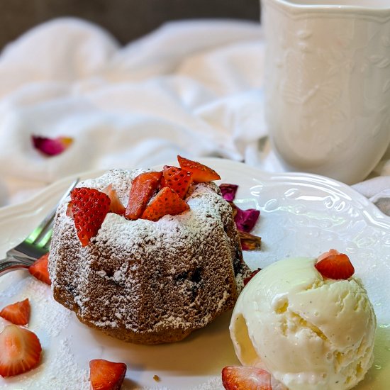 Strawberry Rose Tea Cakes