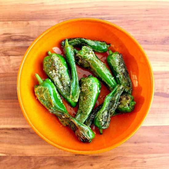 Blistered Padrón Peppers