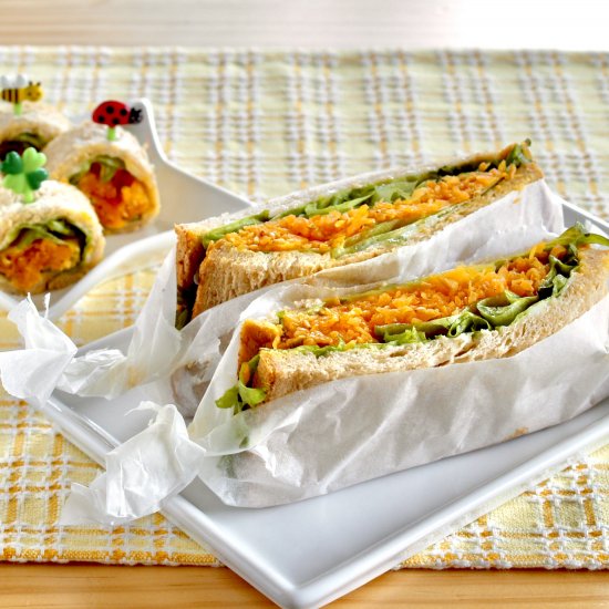 Wafu Carrot Sandwiches