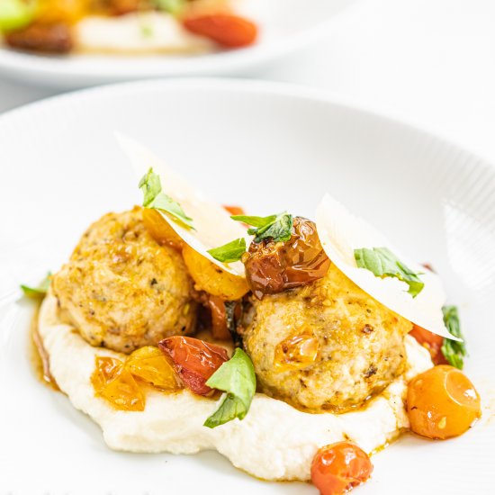 Turkey Meatballs & Roasted Tomatoes