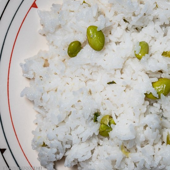 Edamame Green Onion Jasmine Rice