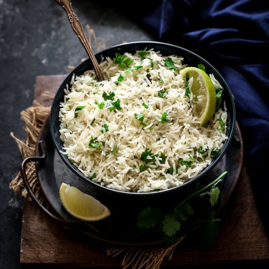 INSTANT POT COCONUT AND LIME RICE