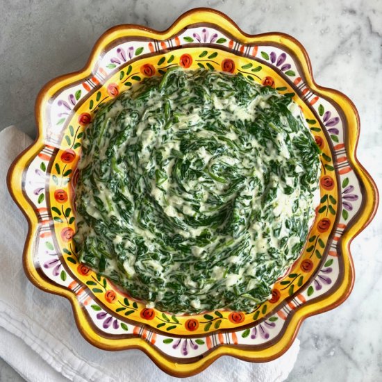 Classic Creamed Spinach