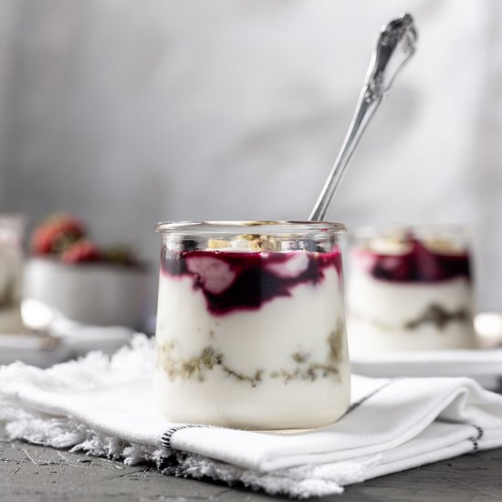 Roasted Berry Yogurt Parfaits