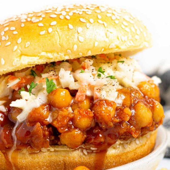 BBQ CHICKPEA SANDWICH