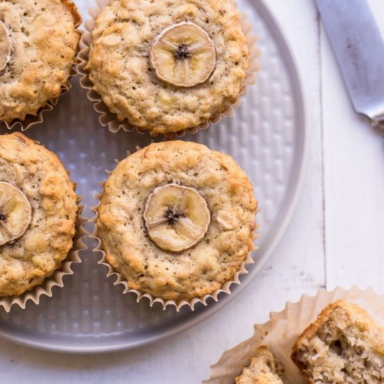 BANANA OATMEAL MUFFINS