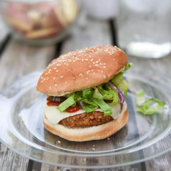 Sweet Potato Red Bean Burgers