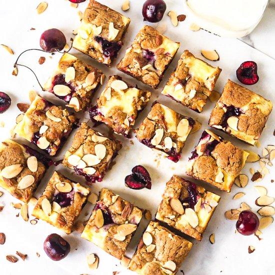 Cherry Cheesecake Blondies