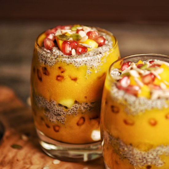 Mango Chia Vegan Sugar Free Pudding