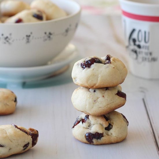 Cranberries cheesecake cookies