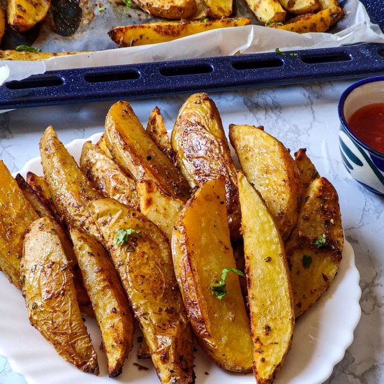 Baked potato wedges