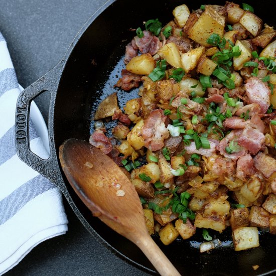 Crispy Kimchi Potato Hash