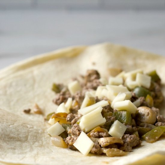 Philly Cheesesteak Burrito Recipe