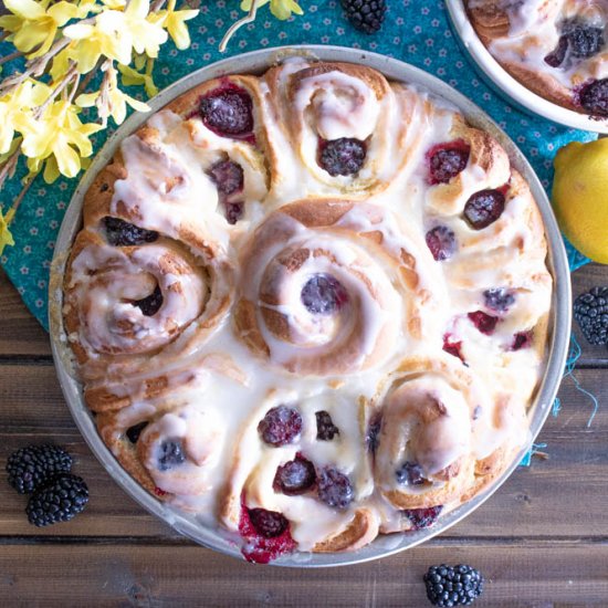 Blackberry Lemon Sweet Rolls