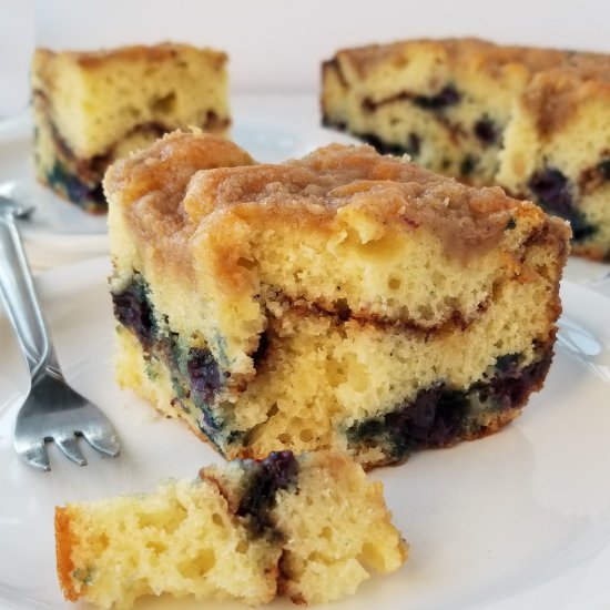 Blueberry streusel coffee cake